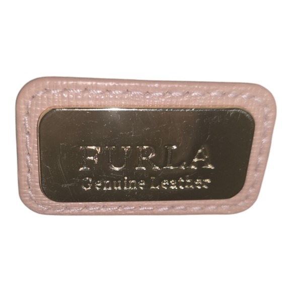 Nwot Furla Agata Saffiano Leather Italian Designer Purse dusty rose - Picture 7 of 12